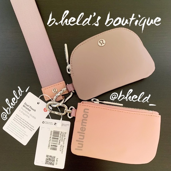 lululemon Dual Pouch Wristlet in Pink Pastel/Twilight Rose OS Brand New NWT - Picture 6 of 15